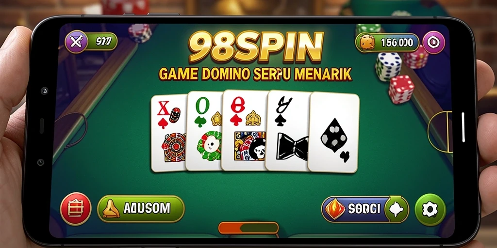 Tampilan menarik gameplay Domino di 98SPIN dengan banyak aksi.