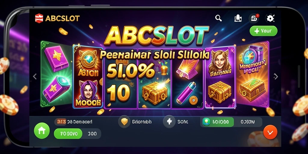 Tampilan menarik dari gameplay Slot ABCSLOT yang penuh warna.
