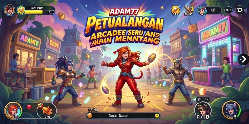 Tampilan gameplay seru ADAM77 dengan aksi yang mendebarkan.