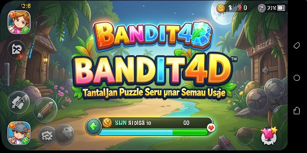 Tampilan gameplay menarik dari BANDIT4D dengan tantangan puzzle.