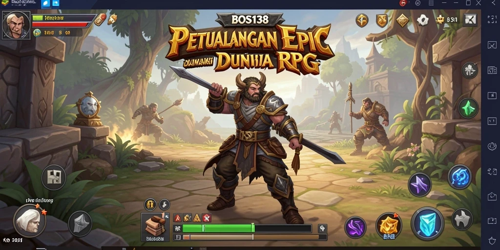 Tampilan gameplay <strong>BOS138</strong> yang mendebarkan dalam dunia RPG.