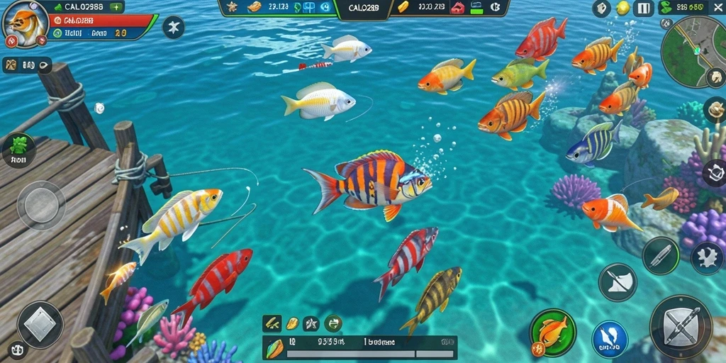 Tampilan gameplay seru Tembak Ikan CALO288 dengan grafis menakjubkan.