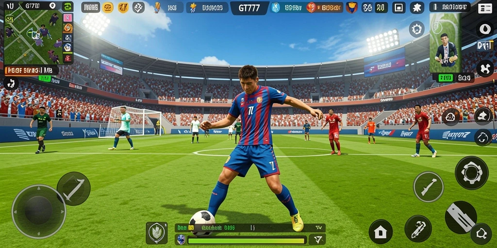 Tampilan aksi gameplay seru dalam GT777 yang penuh tantangan.