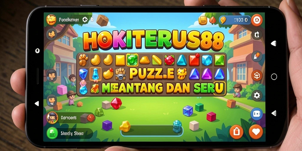 Screenshot utama gameplay HOKITERUS88 menampilkan tantangan puzzle yang menarik.