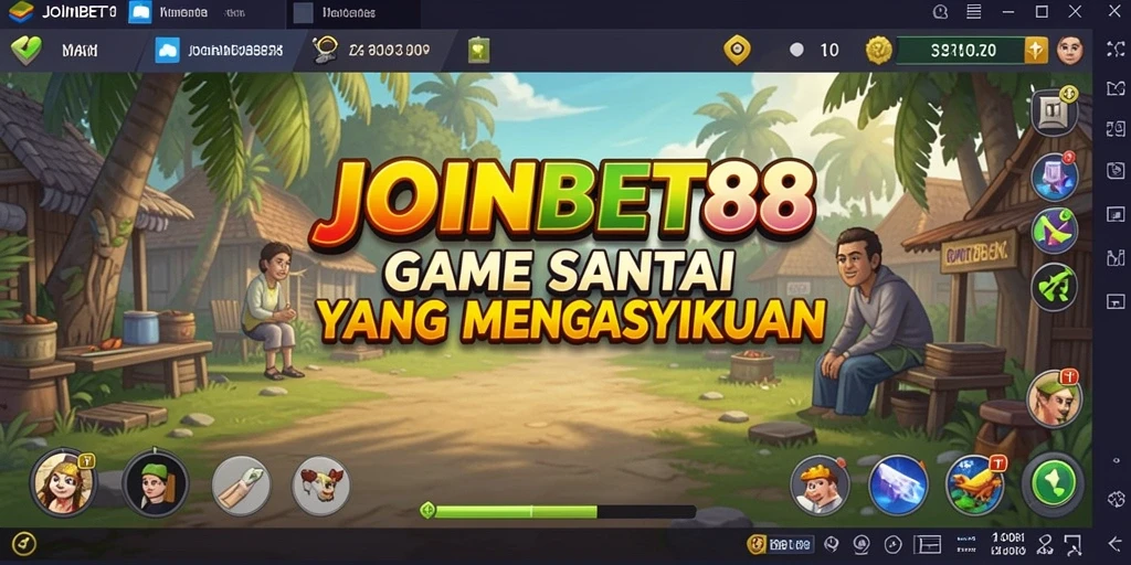Tampilan gameplay menyenangkan dari JOINBET88 dengan desain warna-warni.