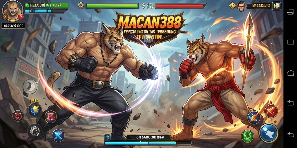 Tangkapan layar gameplay MACAN388 menampilkan aksi pertarungan yang mendebarkan.