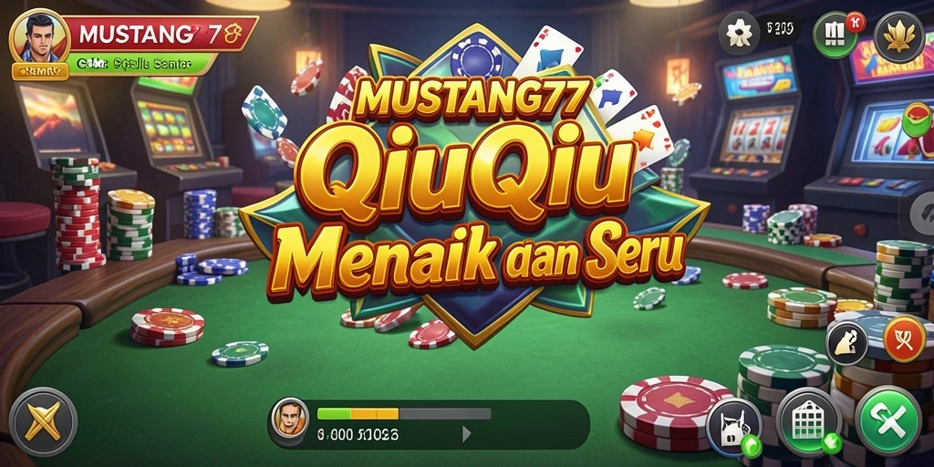 Tampilan gameplay QiuQiu yang seru di MUSTANG77.