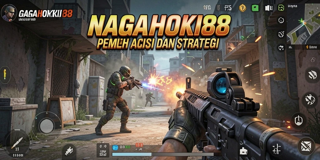 Screenshot dari gameplay menegangkan di NAGAHOKI88 dengan aksi tembak-menembak yang seru.