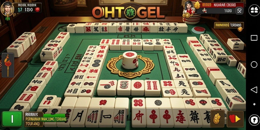 Screenshot gameplay menampilkan momen menarik dalam permainan Mahjong.