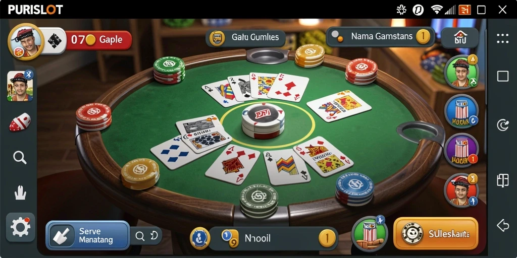 Tampilan gameplay Gaple yang seru dan interaktif.