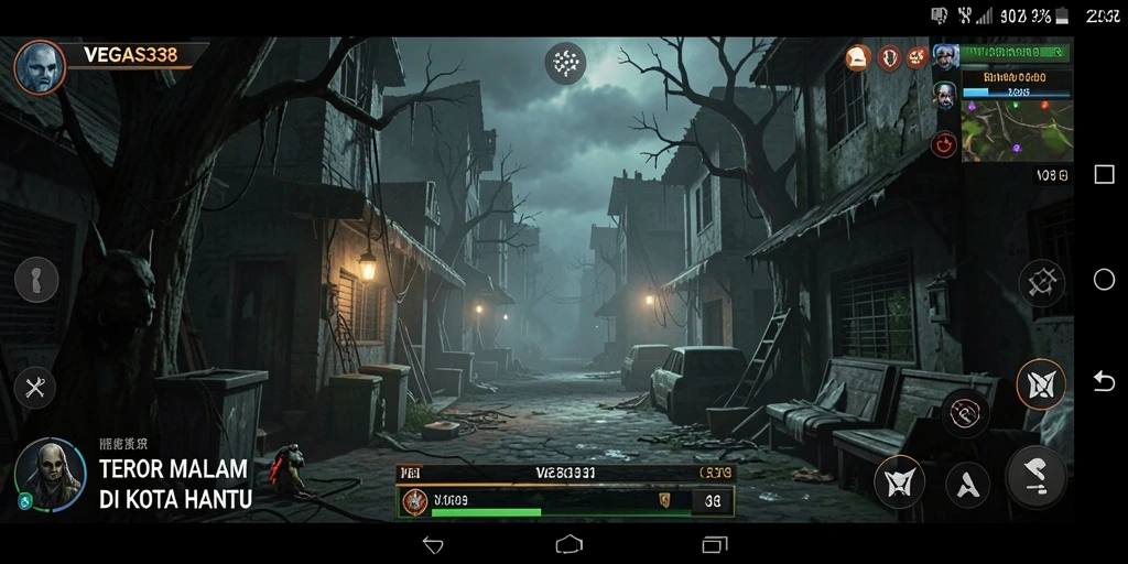 Screenshot gameplay menunjukkan suasana Horror yang intens.